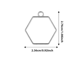 Pack 20 unidades marcos resina HEXAGONALES